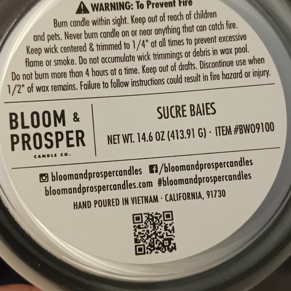NEW! BLOOM AND PROSPER 14.6 oz CANDLE - Picture 4 of 7